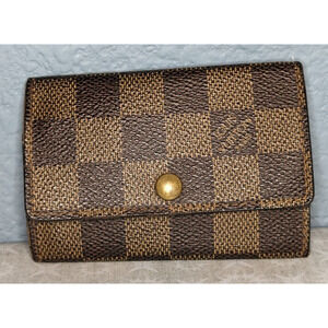 Louis Vuitton Damier Ebene 6 Key Holder Authentic Brown / Carmel
